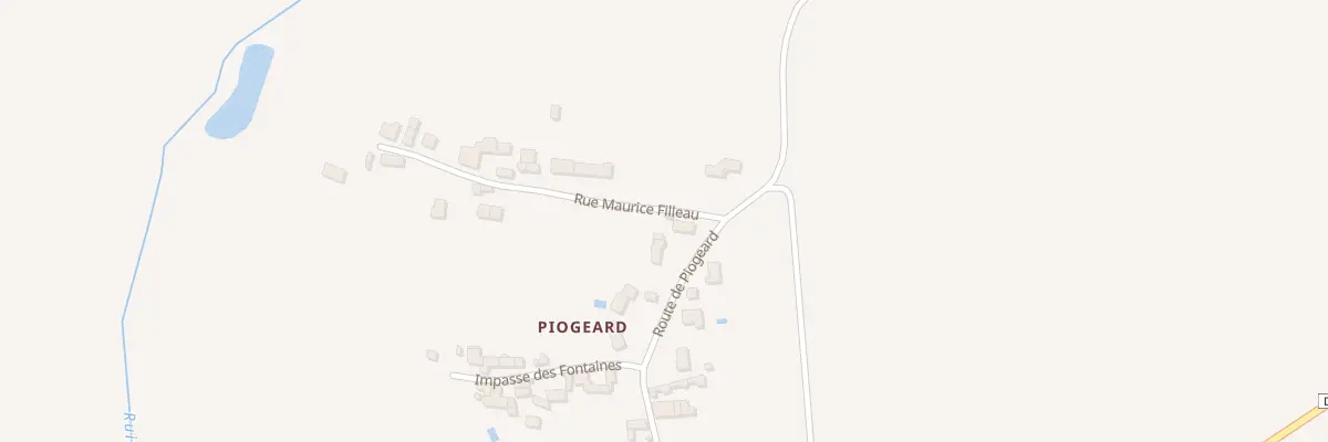 Plan du 1 Rue Maurice Filleau à La Puye