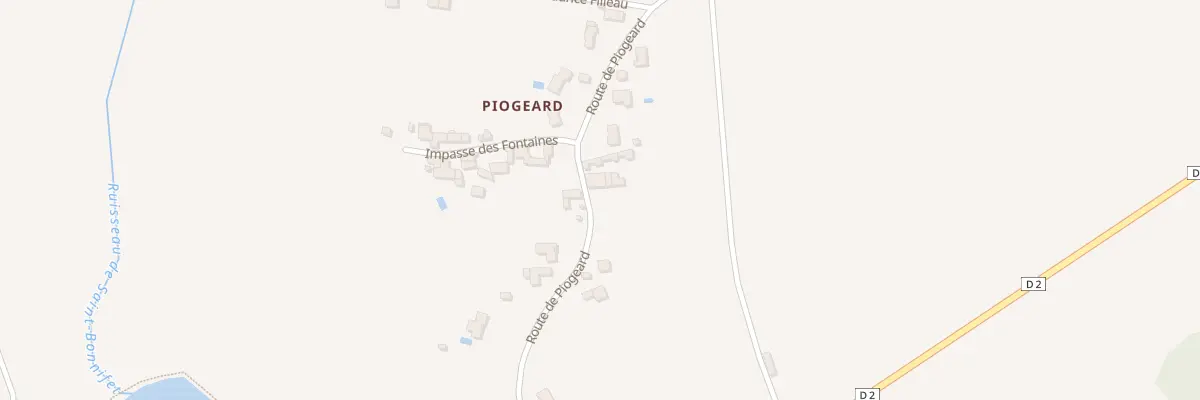 Plan du 20 Rte de Piogeard à La Puye