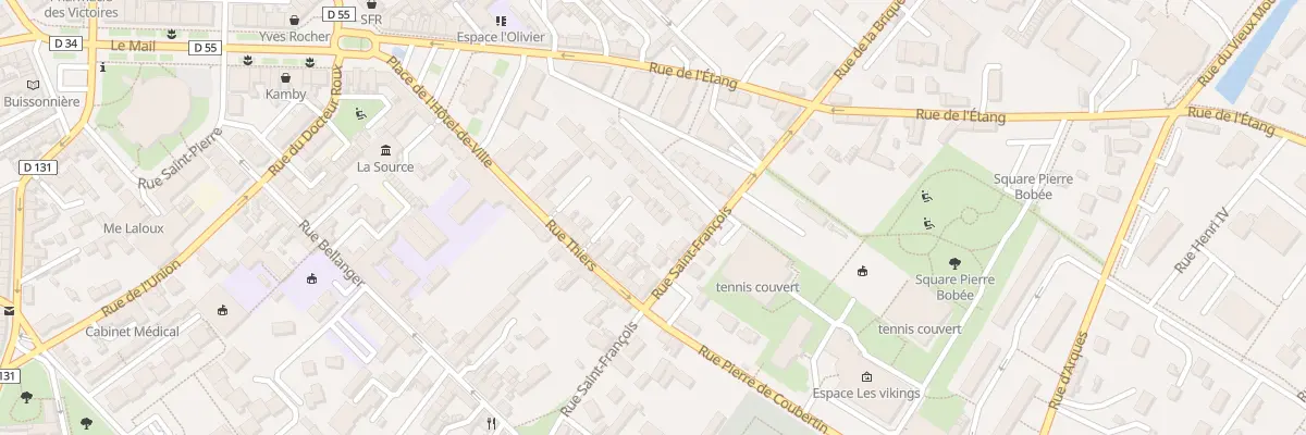 Plan du 33B Rue Thiers à Yvetot