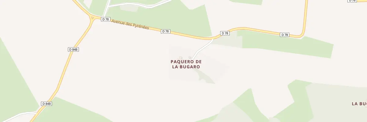 Plan du 64 Paguero de la Bugaro à Puymaurin