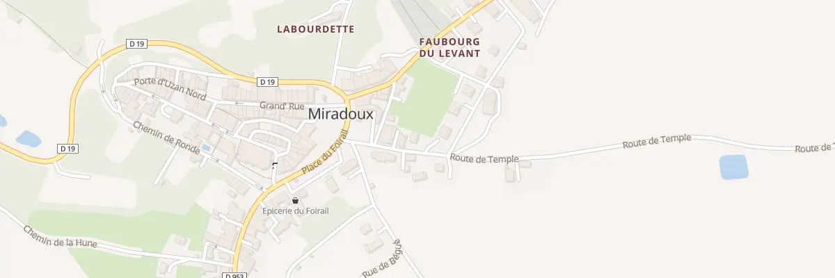 Plan du 5 Che de Fezendes à Miradoux