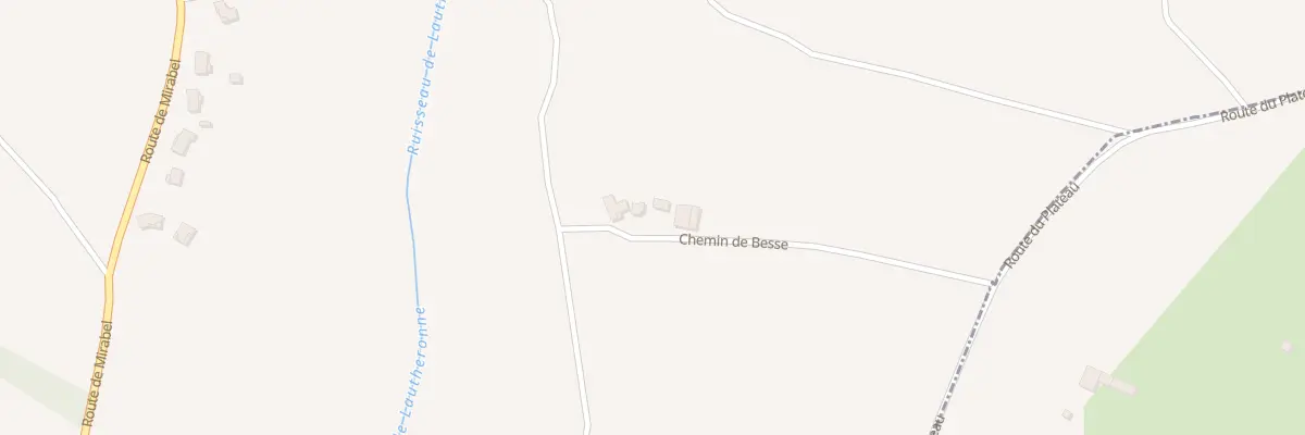 Plan du 268 Che de Besse à Saint-Caprais-de-Lerm