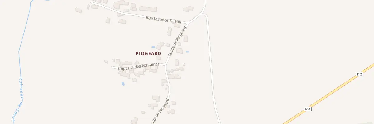 Plan du 26 Rte de Piogeard à La Puye