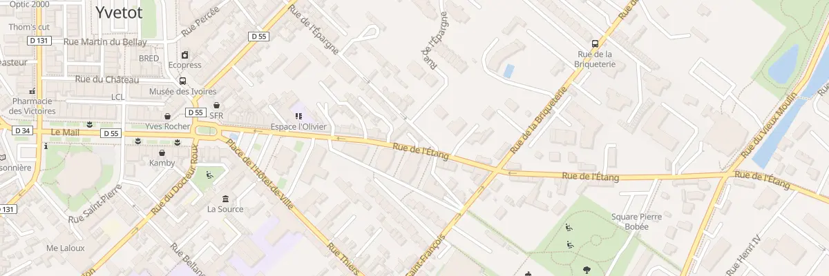 Plan du 23 Rue de l’Etang à Yvetot