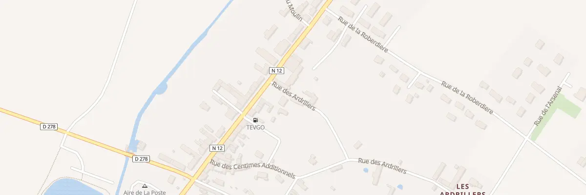Plan de la Rue de Paris à Charencey