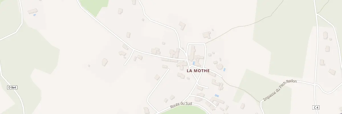 Plan du 24 La Motte à Pontours