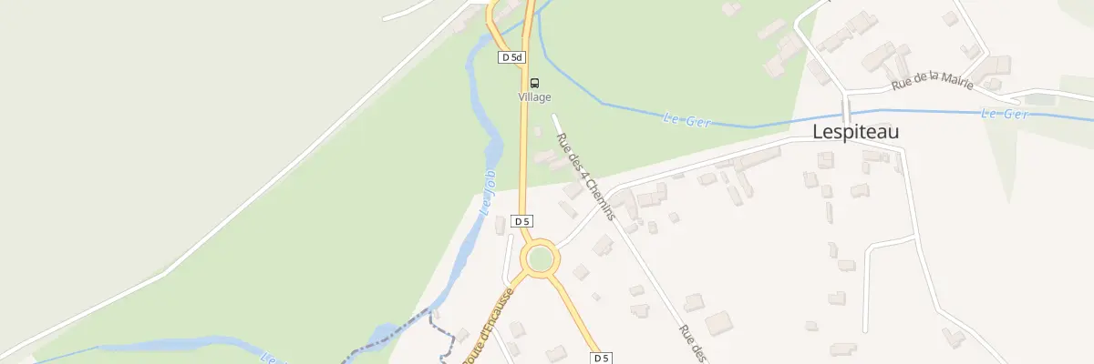Plan du 9 Rue des 4 Chemins à Lespiteau