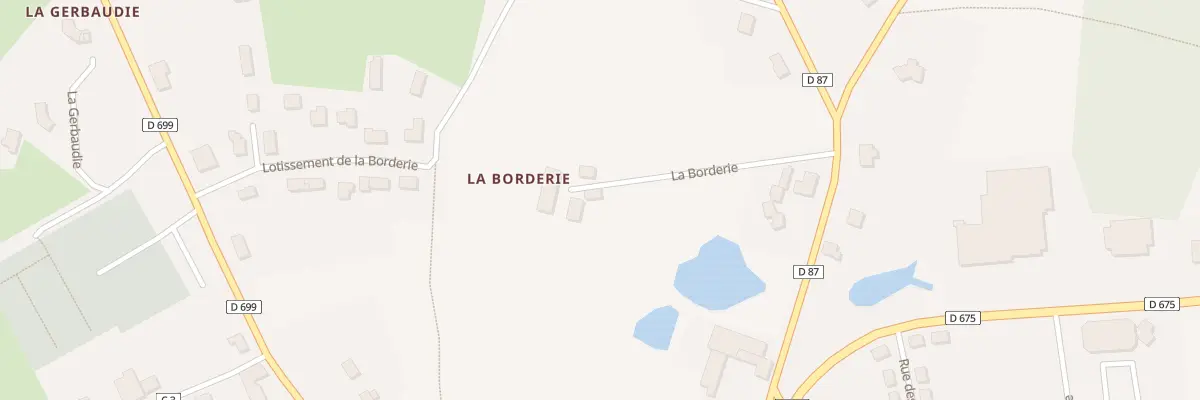 Plan du 1 La Borderie à Saint-Mathieu