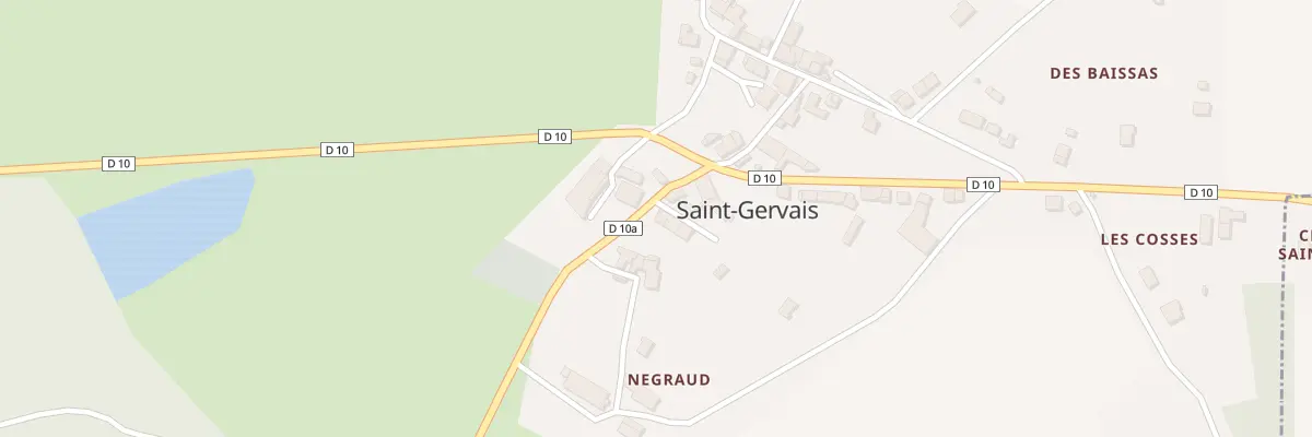 Plan du 5084F Saint Gervais à Videix