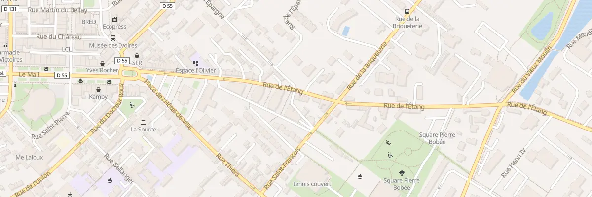 Plan du 20 Rue de l’Etang à Yvetot
