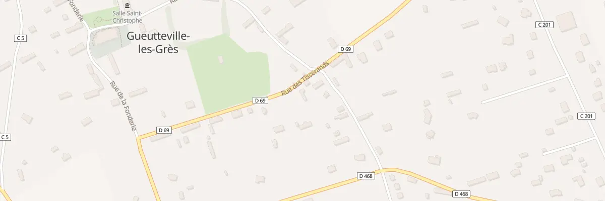 Plan du 434 Rue des Tisserands à Gueutteville-les-Grès