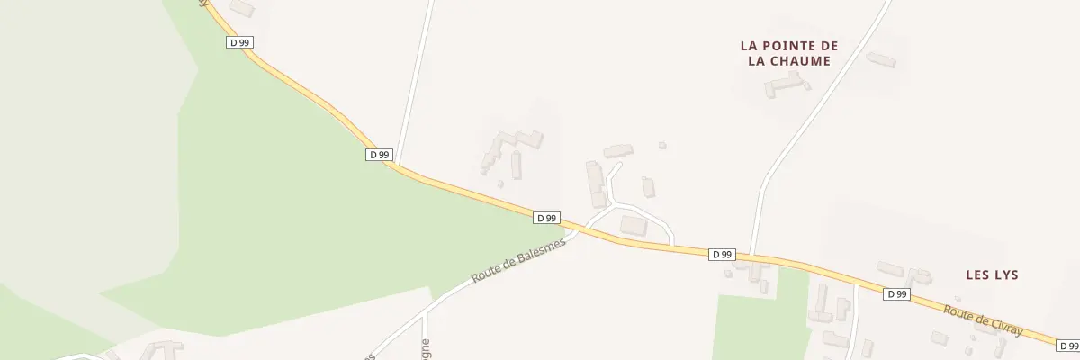 Plan du 45 Rte de Civray à Cussay
