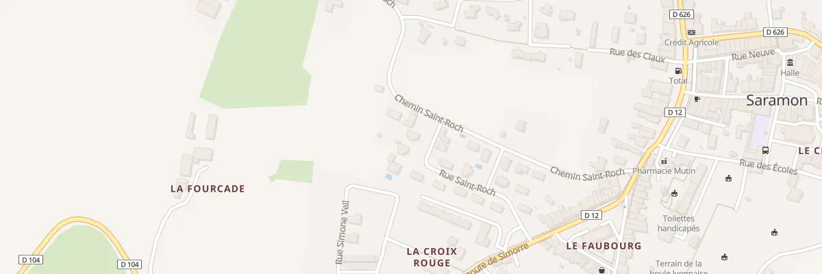Plan du 15 Rue Saint-Roch à Saramon