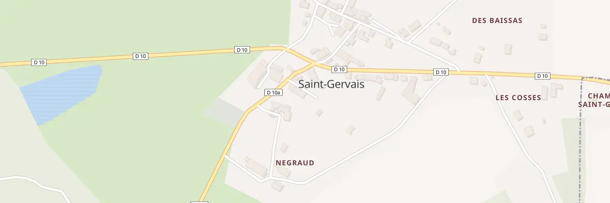 Plan du 5080 Saint Gervais à Videix