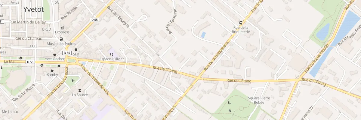 Plan du 25 Rue de l’Etang à Yvetot