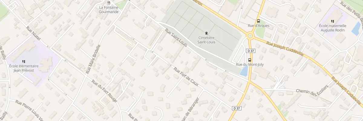 Plan du 21 Rue Fief de Caux à Yvetot