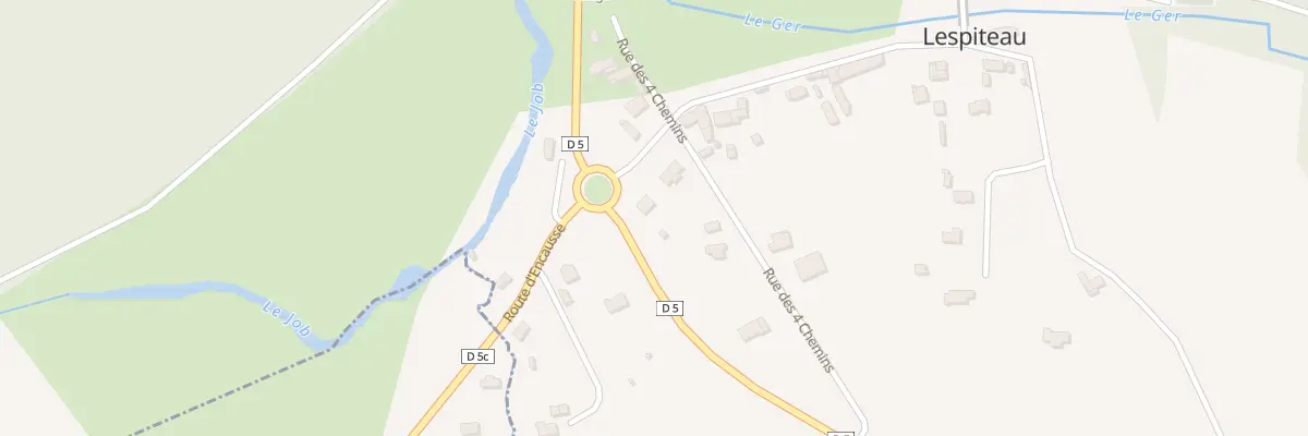 Plan du 2 Rue Pey Barrère à Lespiteau