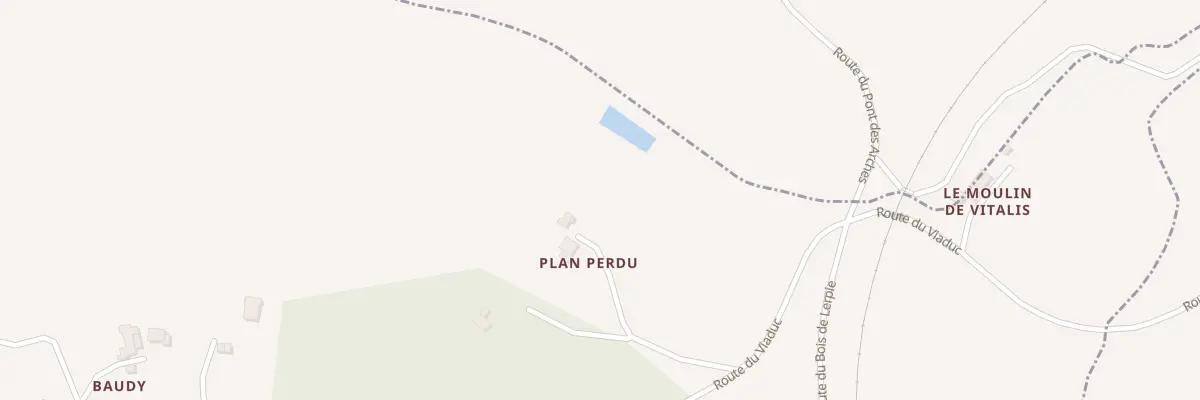 Plan du 9 Rte du Viaduc à Monbalen