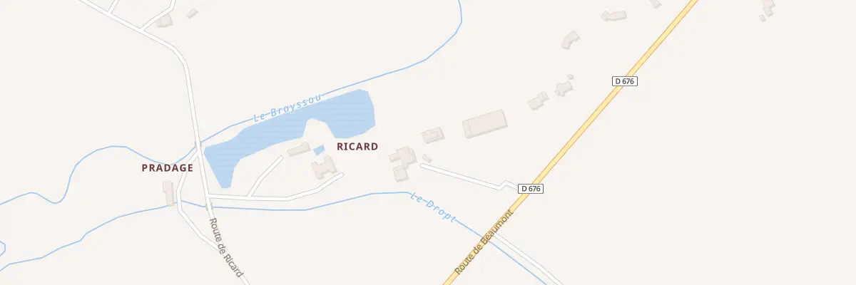 Plan du 80 Ricard à Rives