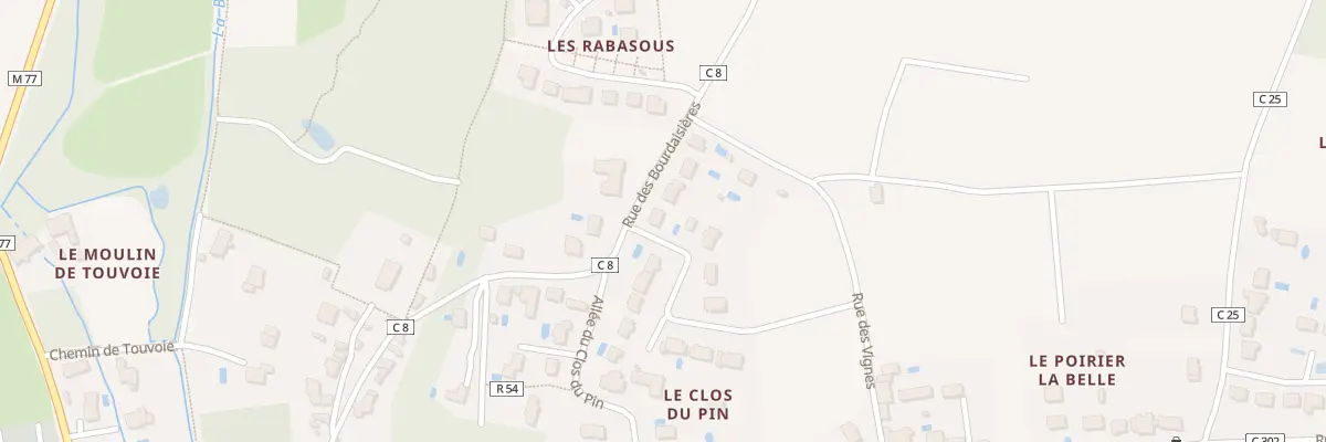 Plan du 42 Rue des Bourdaisières à Rochecorbon