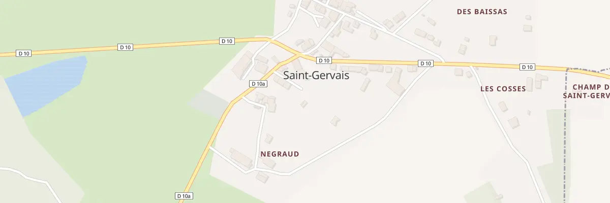 Plan du 33T Saint Gervais à Videix