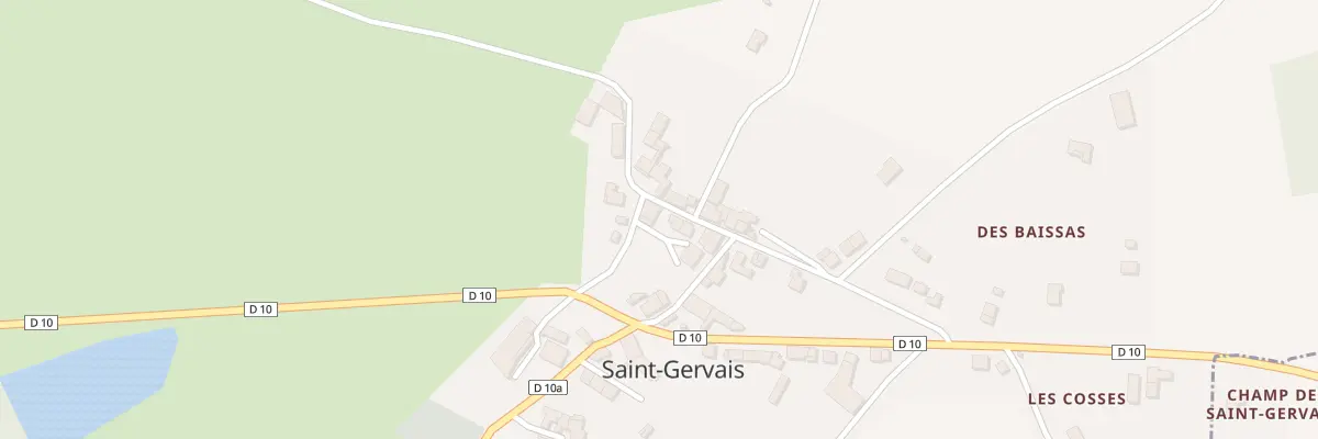 Plan du 5048 Saint Gervais à Videix