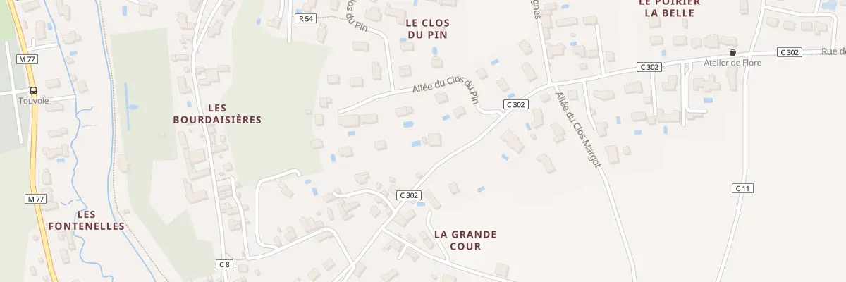 Plan du 983 Les Pelus à Rochecorbon