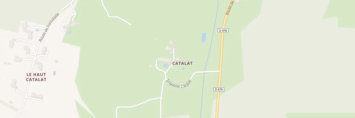 Plan du 240 Imp Catalat à Beaumontois en Périgord
