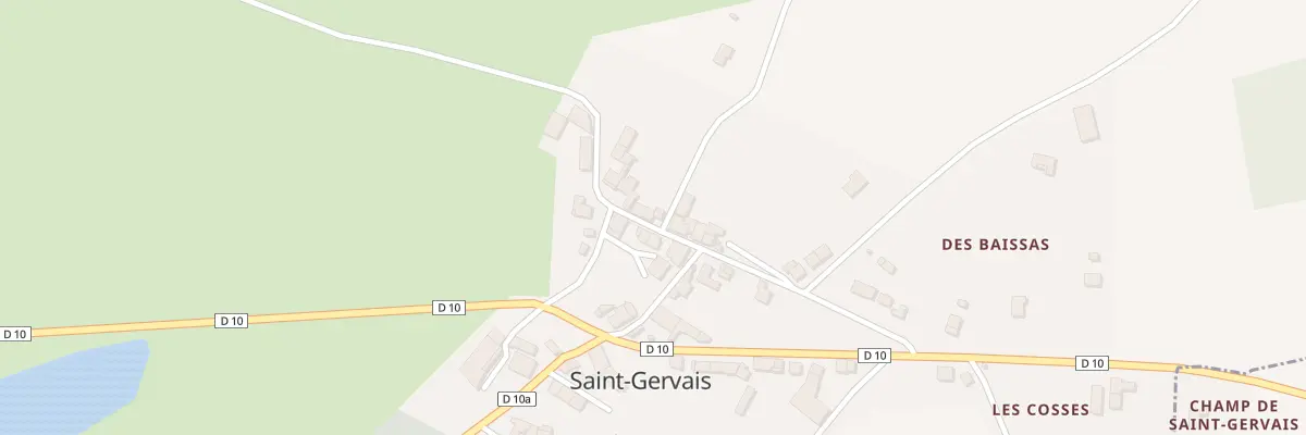 Plan du 5001 Saint Gervais à Videix