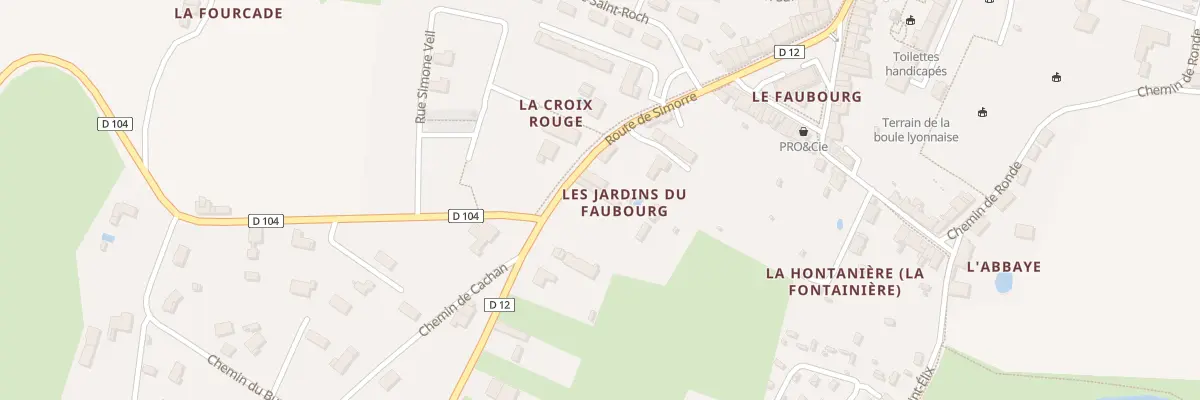Plan du 9 Rte de Simorre à Saramon