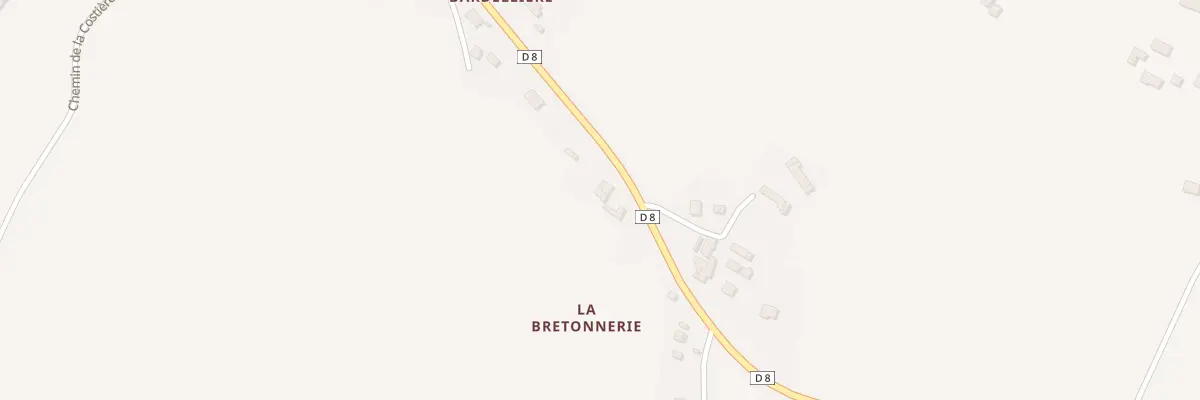 Plan du 5 La Bretonnerie à Bonneveau