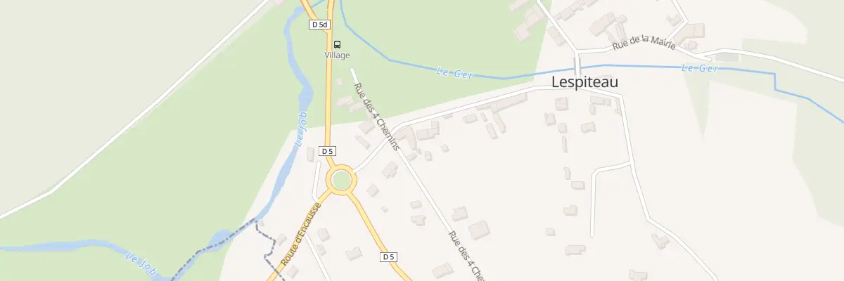 Plan du 21 Escourraous à Lespiteau