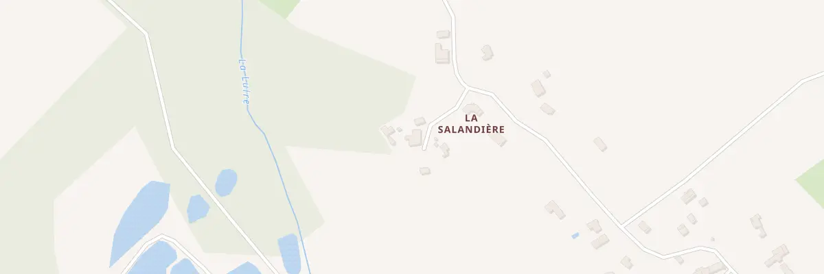 Plan de La Salandière à Pleumartin