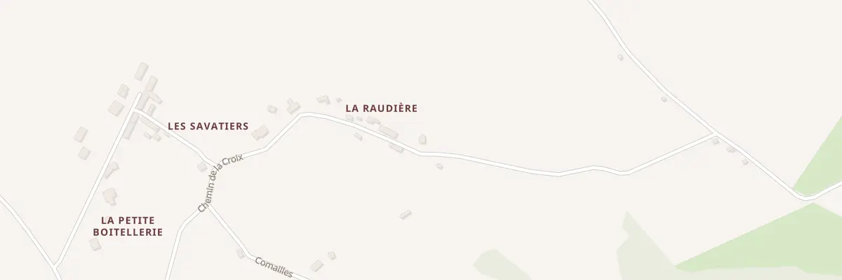 Plan du 9021F La Raudière à Bonneveau