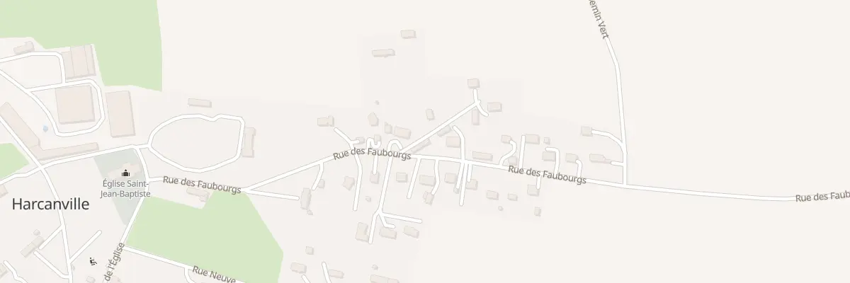 Plan du 297 Rue des Faubourgs à Harcanville