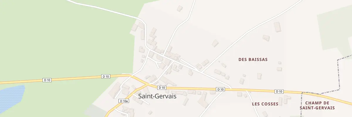 Plan du 5053 Saint Gervais à Videix