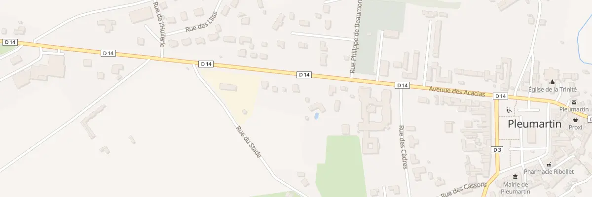 Plan du 45 Rue des Acacias à Pleumartin
