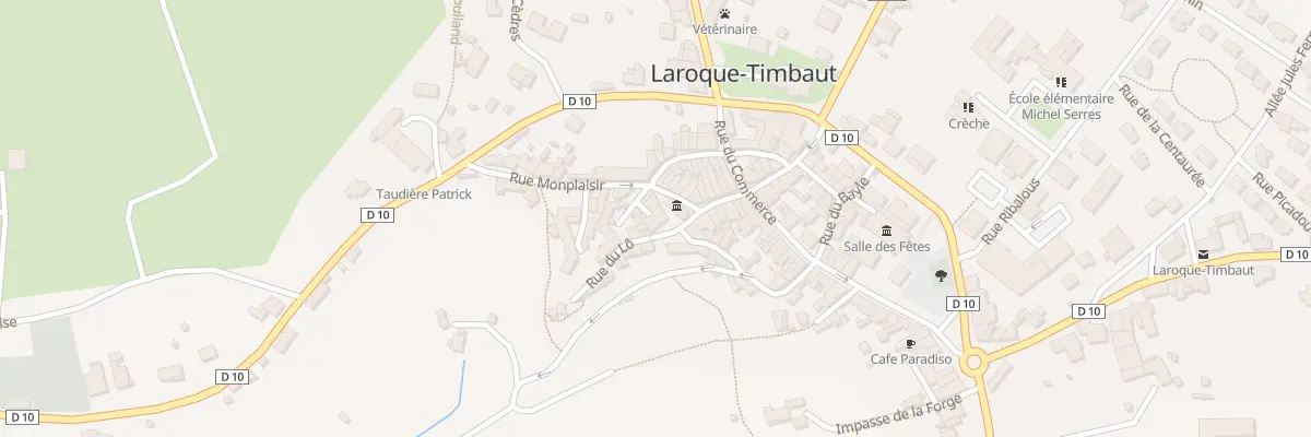 Plan du 6 Pl de la Halle à Laroque-Timbaut