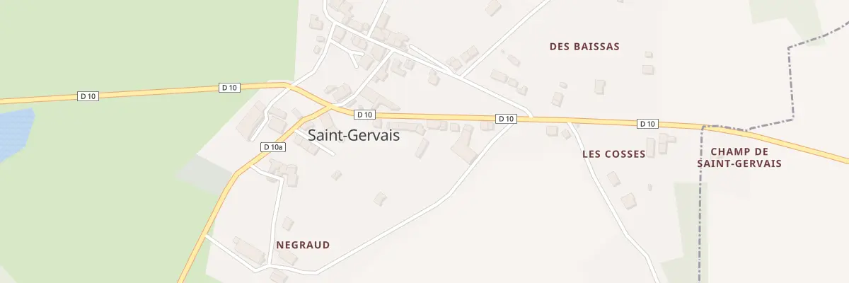Plan du 5064 Saint Gervais à Videix