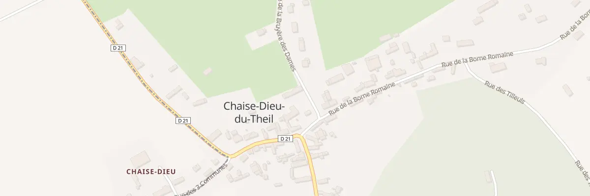 Plan du 1 Rue de la Bruyere des Dames à Chaise-Dieu-du-Theil