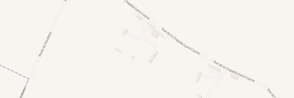 Plan du 2233 Rue de la Chapelle Saint Cosme à Étoutteville