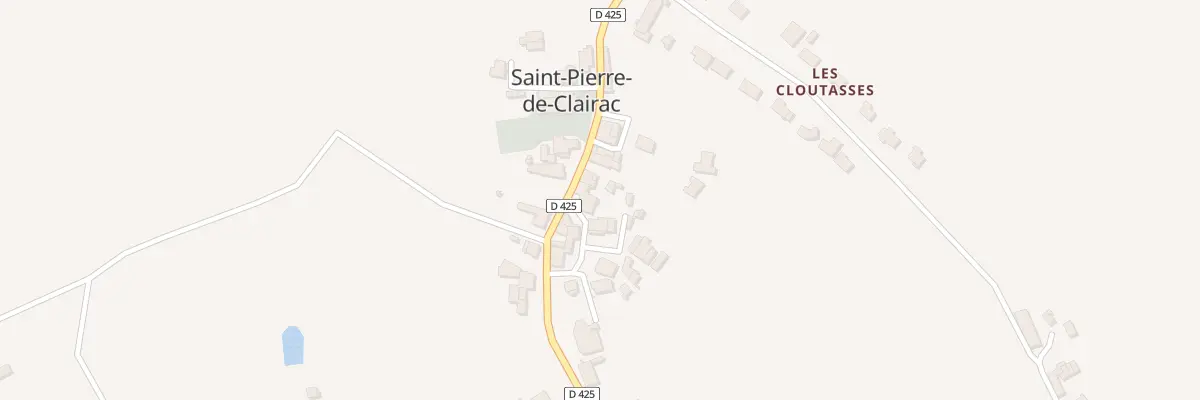 Plan du 5021A Au Bourg à Saint-Pierre-de-Clairac