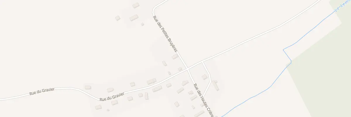 Plan du 10 Rue du Gravier à Chéronvilliers