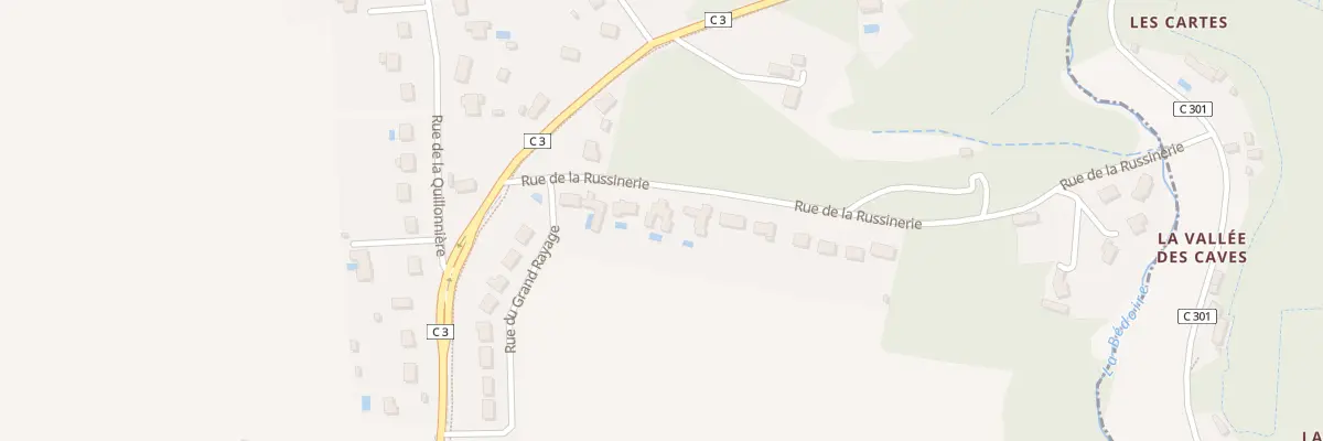 Plan du 8 Rue de la Russinnerie à Parçay-Meslay