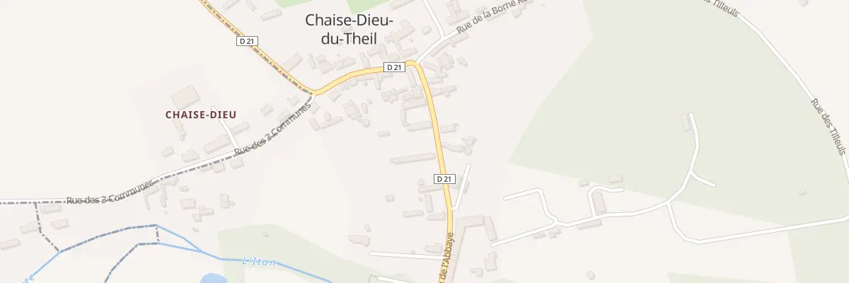 Plan du 8 Rue de l’Abbaye à Chaise-Dieu-du-Theil