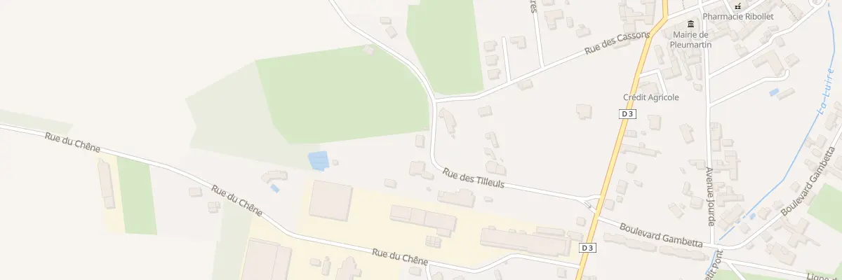 Plan du 21 Rue des Tilleuls à Pleumartin
