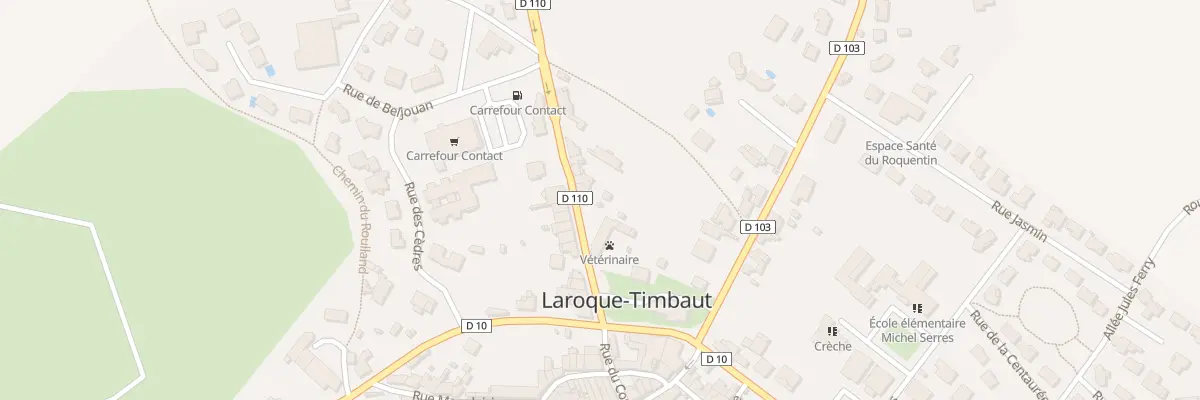 Plan du 2 Av de la Résistance à Laroque-Timbaut
