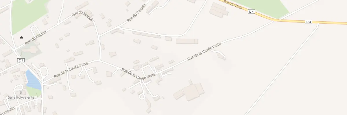 Plan du 321 Rue de la Cavée Verte à Manneville-ès-Plains
