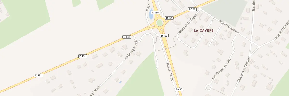 Plan du 39 Le Bourg l’Abbe à Arelaune-en-Seine