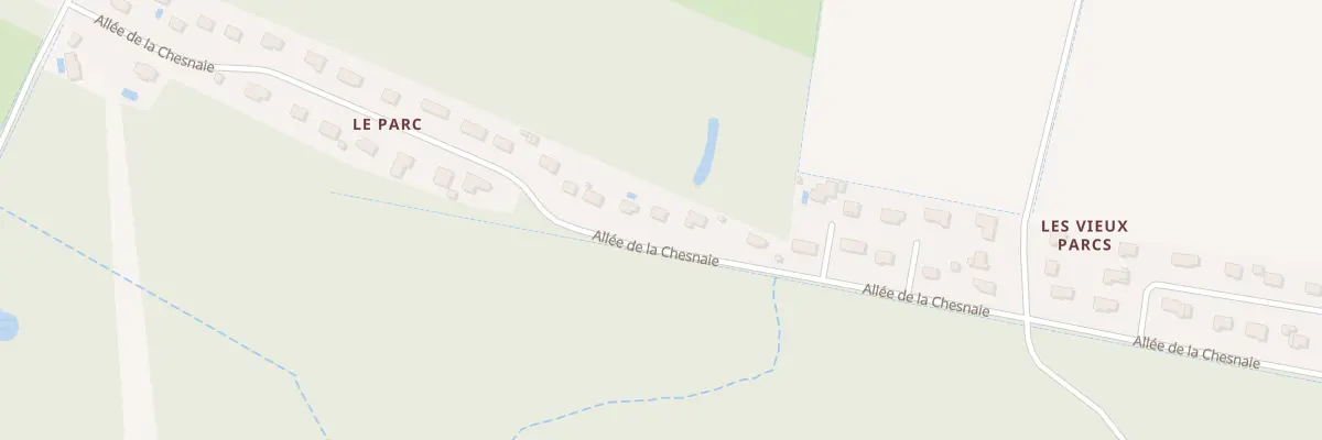 Plan du 40 All de la Chesnaie à Esvres